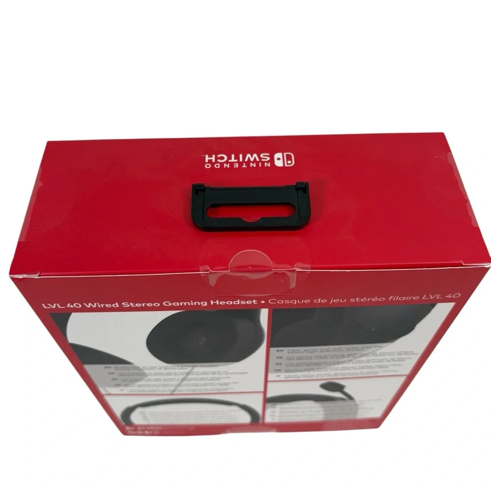 Nintendo Switch Gaming LVL40 Wired Stereo Gaming Headset Black Oled Lite